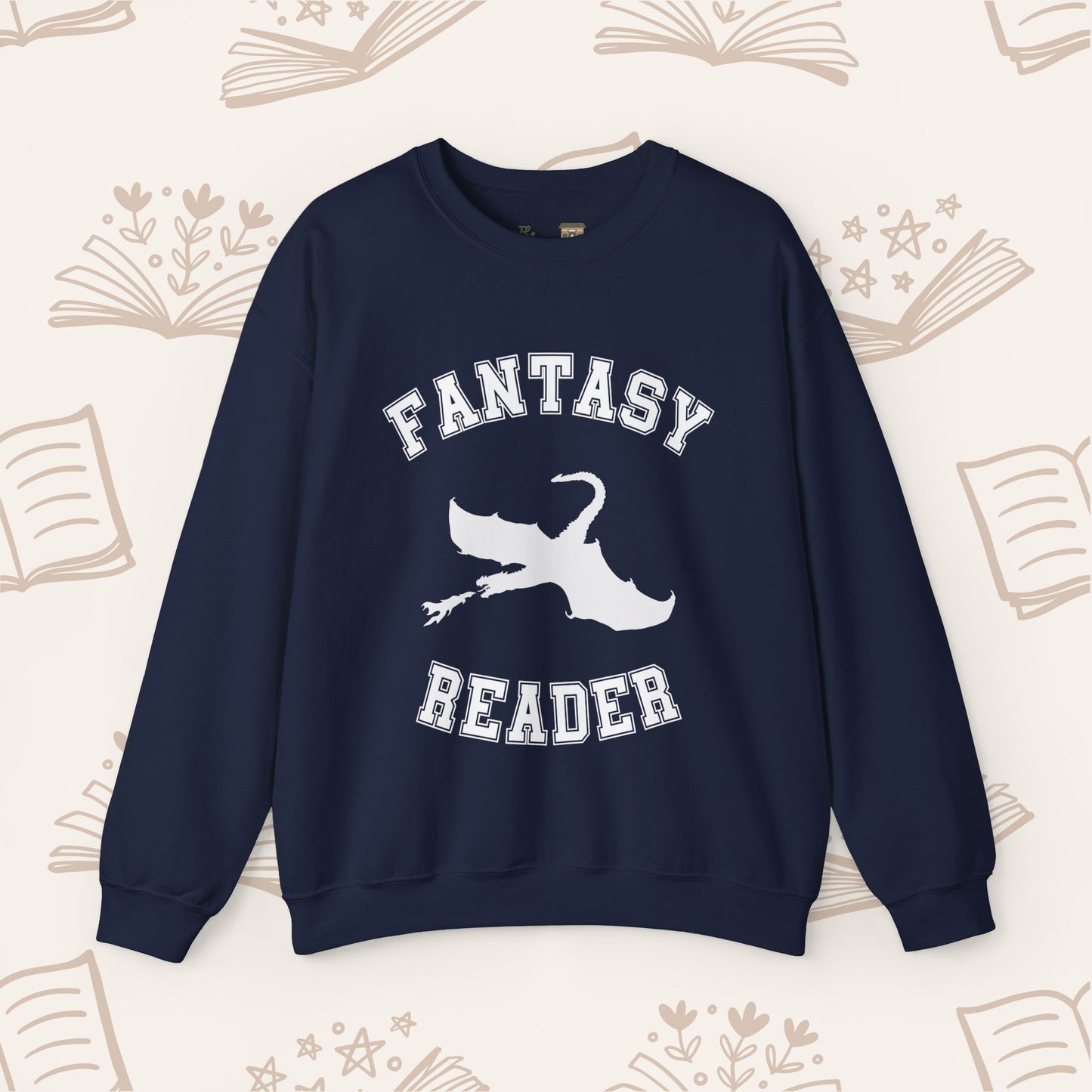 Fantasy Reader Sweatshirt V2. Dragon Rider