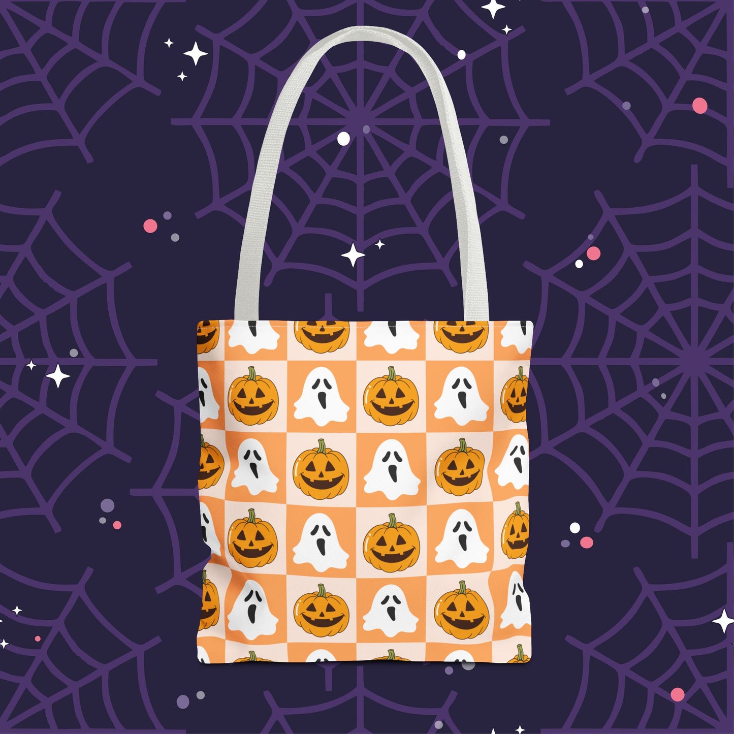 Spooky Squares Tote Bag