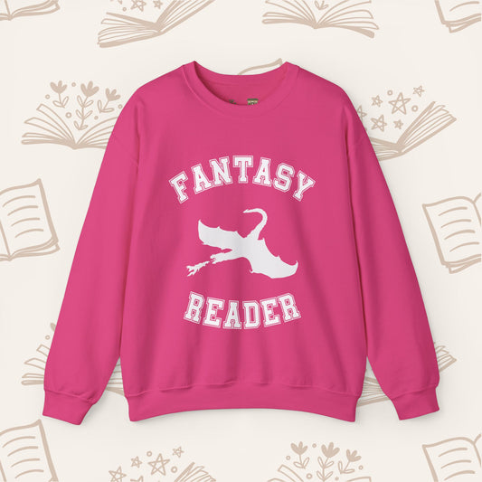 Fantasy Reader Sweatshirt V2. Dragon Rider