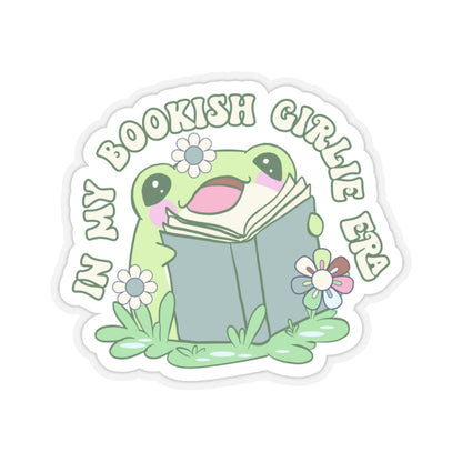 Froggie Bookish Girlie Sticker