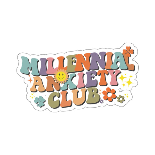 Millennial Anxiety Club Sticker