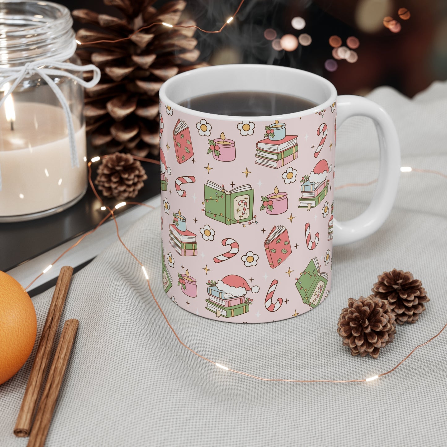 Holly Jolly Book Haul Mug