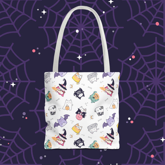 Meow-lloween Tote Bag