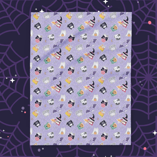 Purrfectly Spooky Fleece Blanket