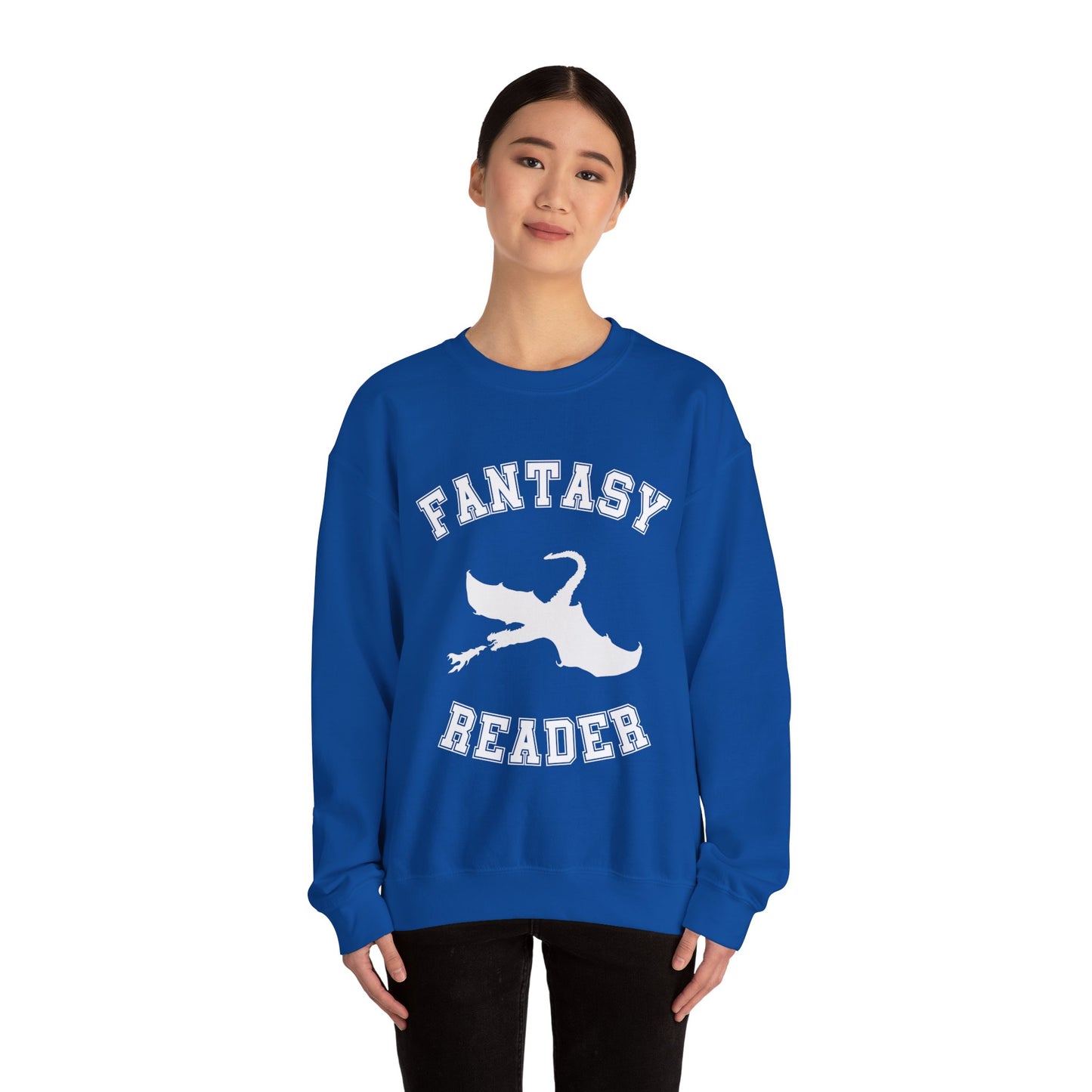 Fantasy Reader Sweatshirt V2. Dragon Rider