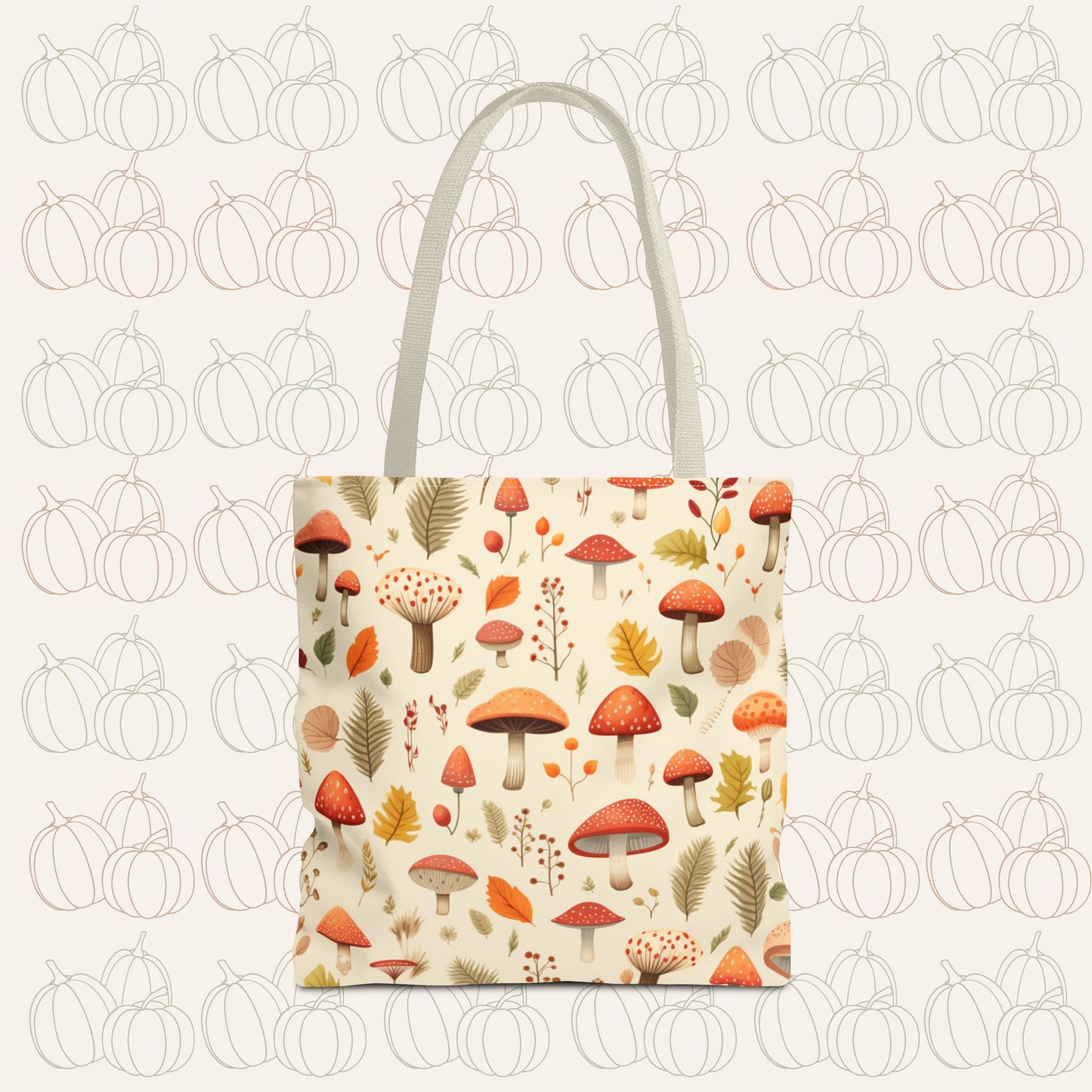 Mushroom Meadow Tote Bag