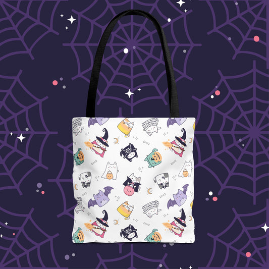 Meow-lloween Tote Bag