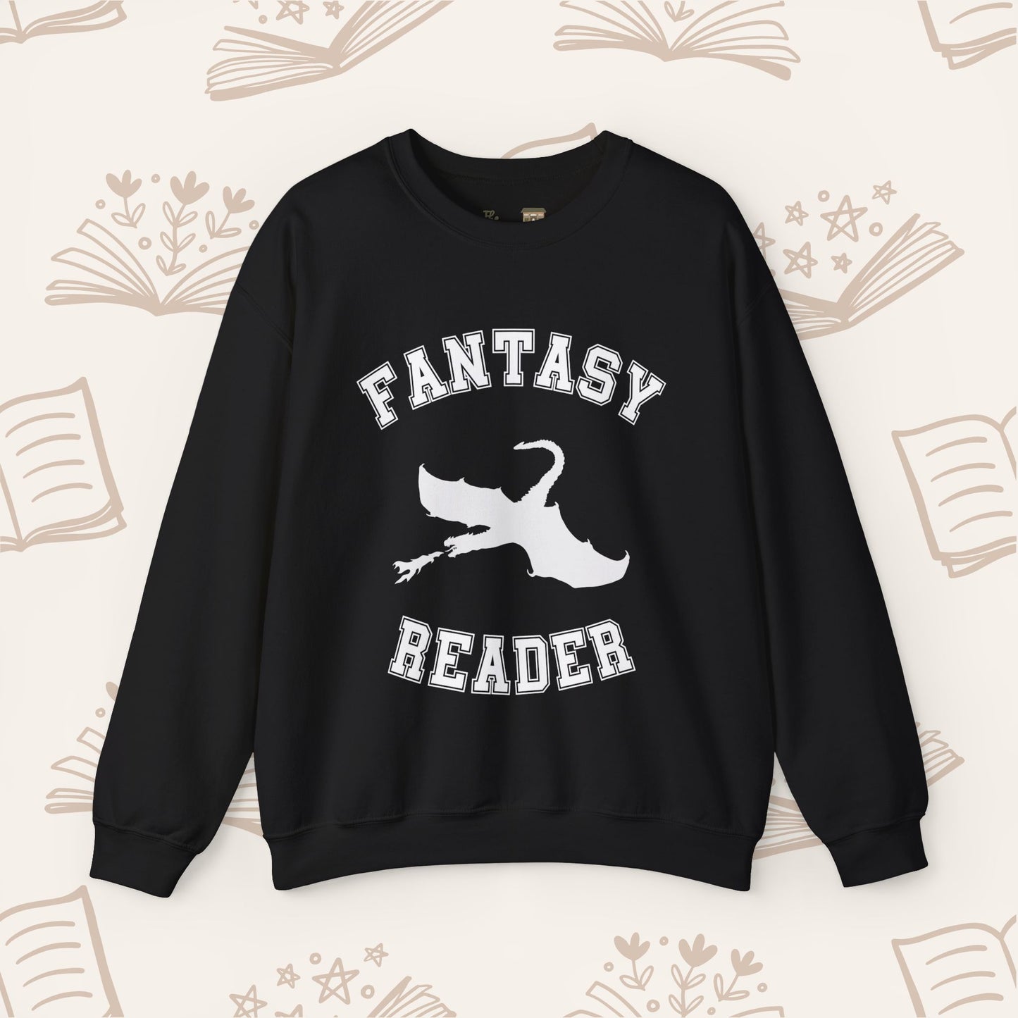 Fantasy Reader Sweatshirt V2. Dragon Rider