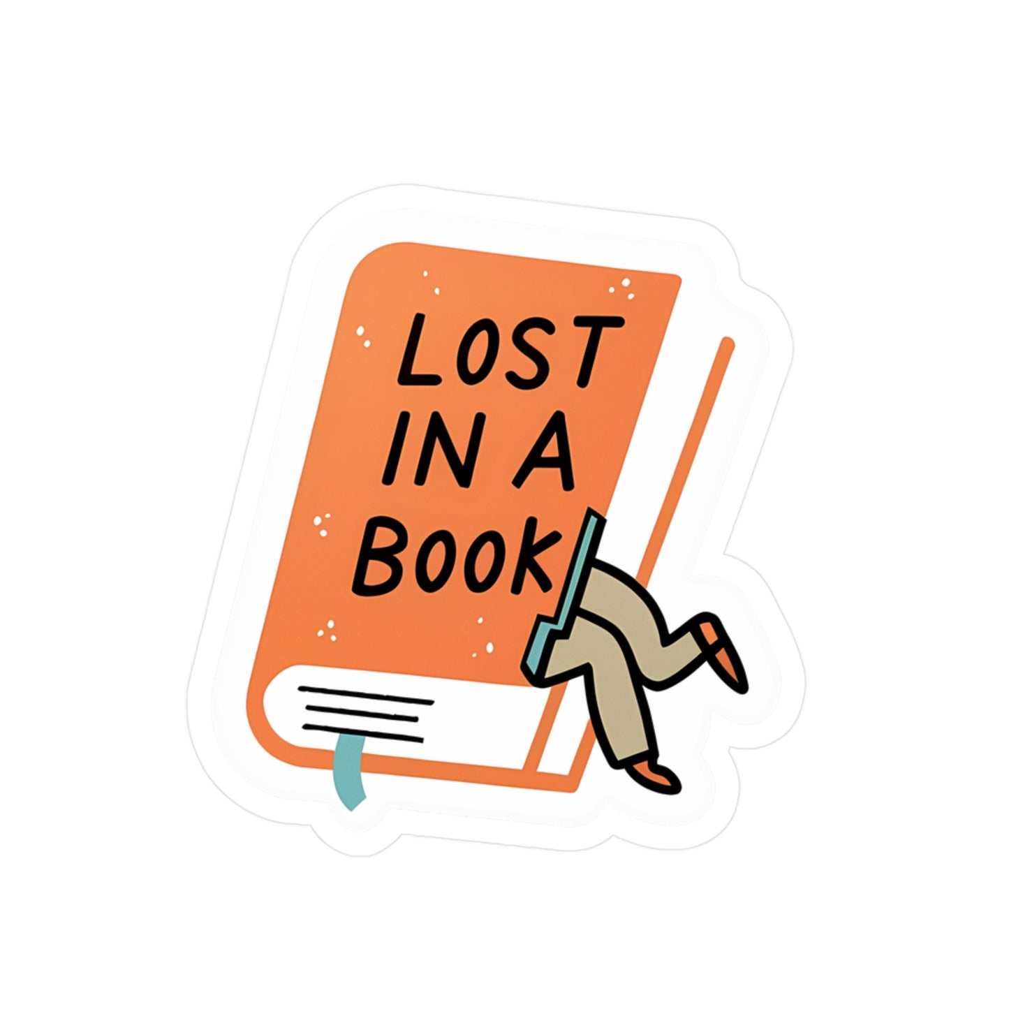 Lost in a Book Vinyl Decals