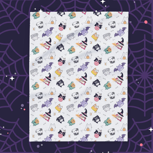 Meow-lloween Fleece Blanket