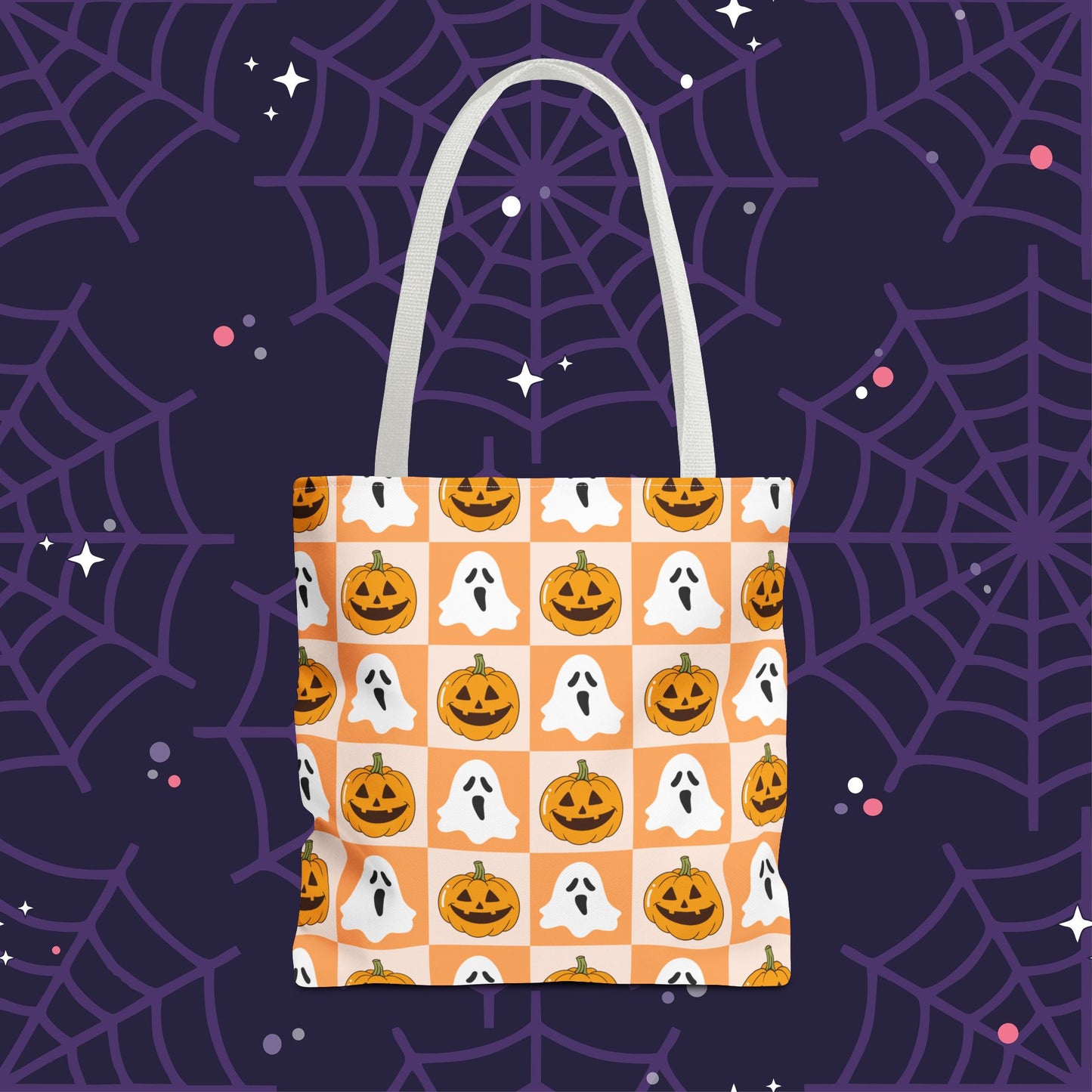 Spooky Squares Tote Bag