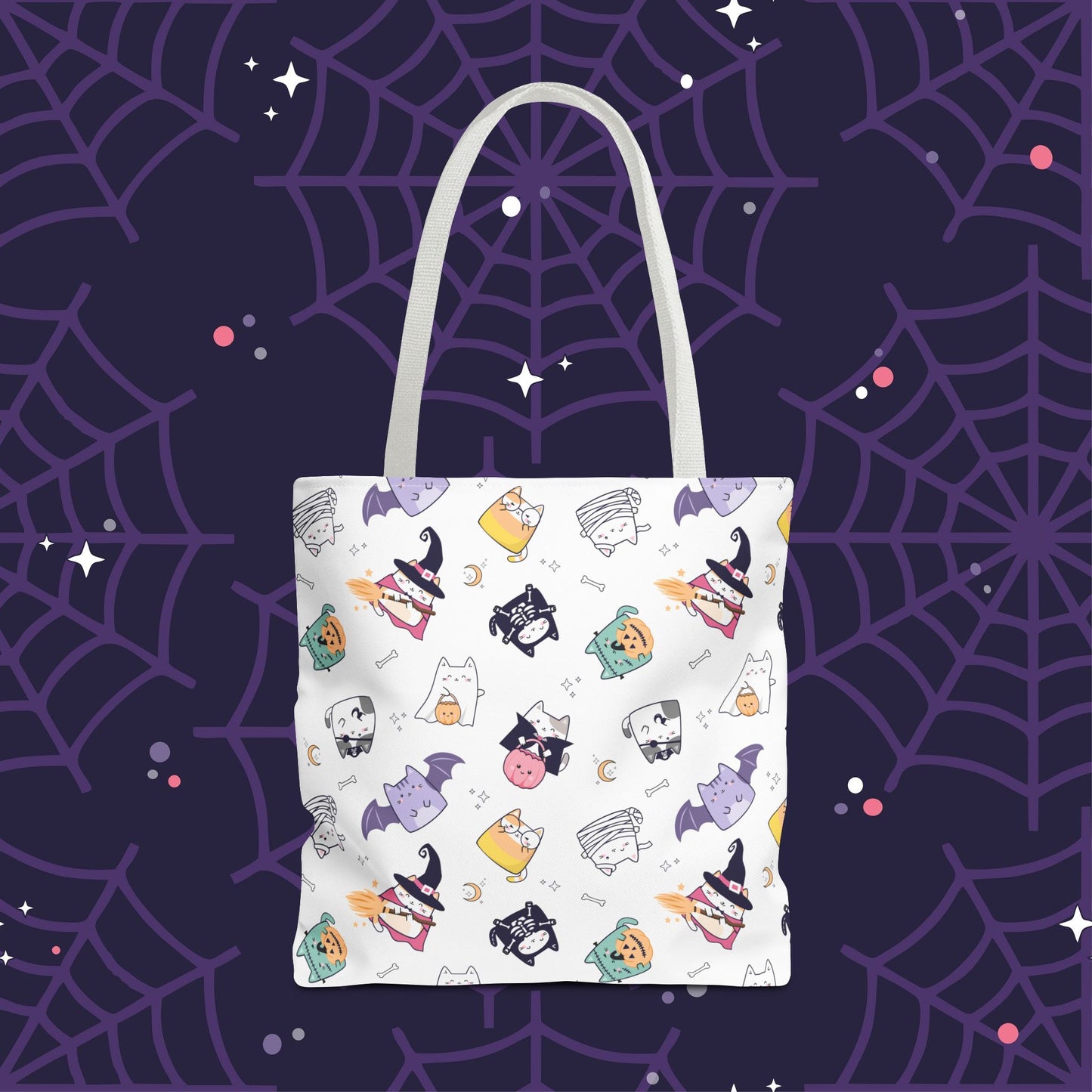 Meow-lloween Tote Bag