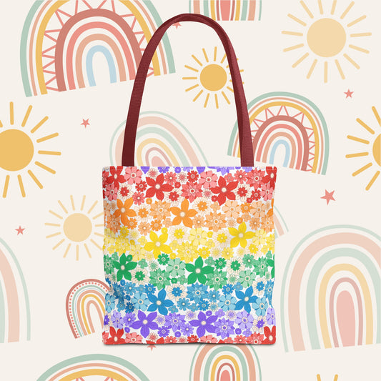 Pride Flower Tote Bag (AOP)