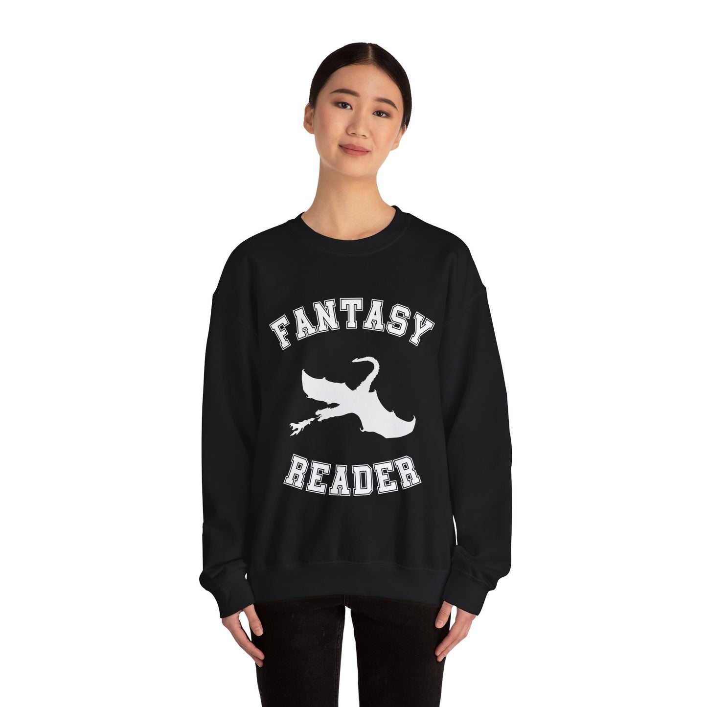 Fantasy Reader Sweatshirt V2. Dragon Rider