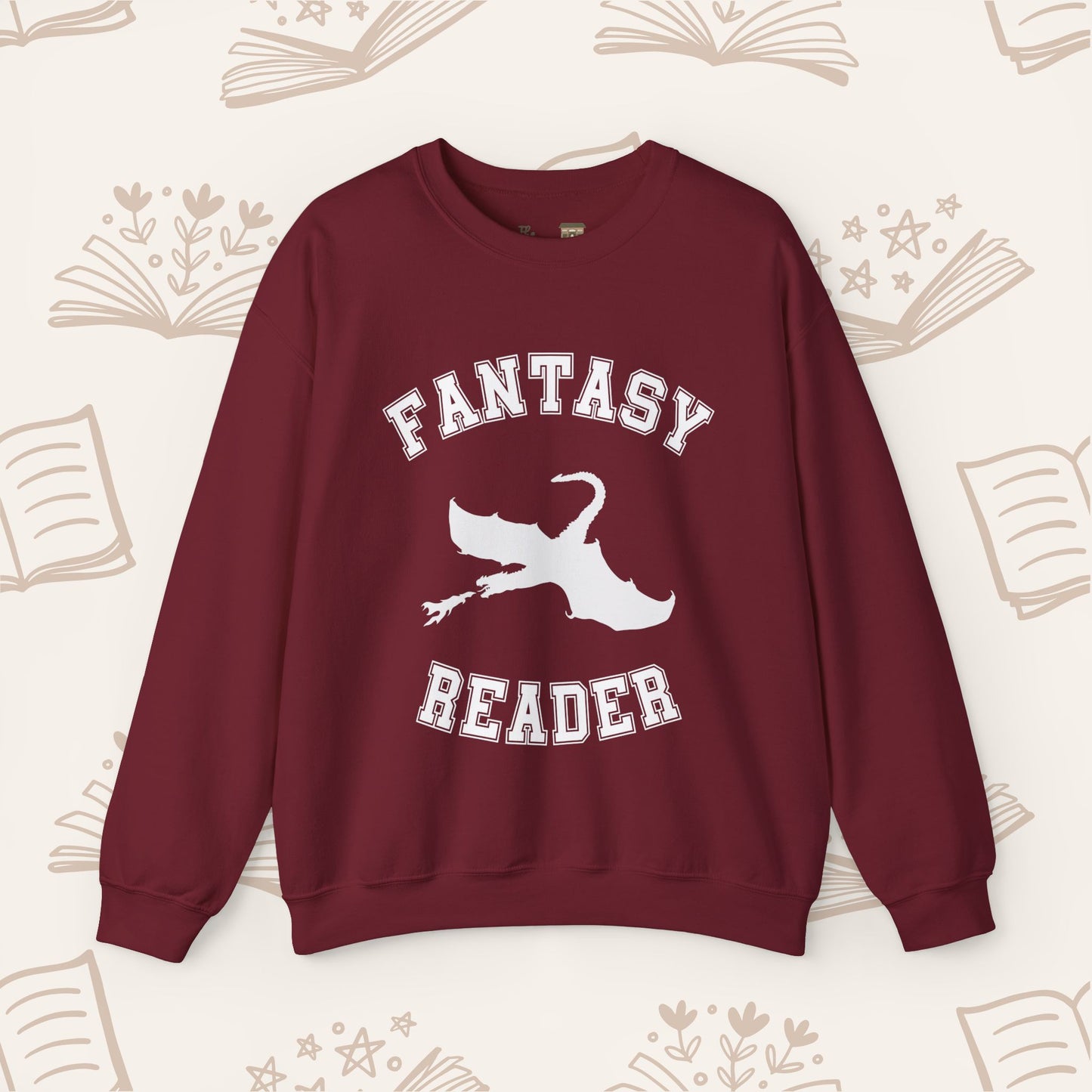 Fantasy Reader Sweatshirt V2. Dragon Rider