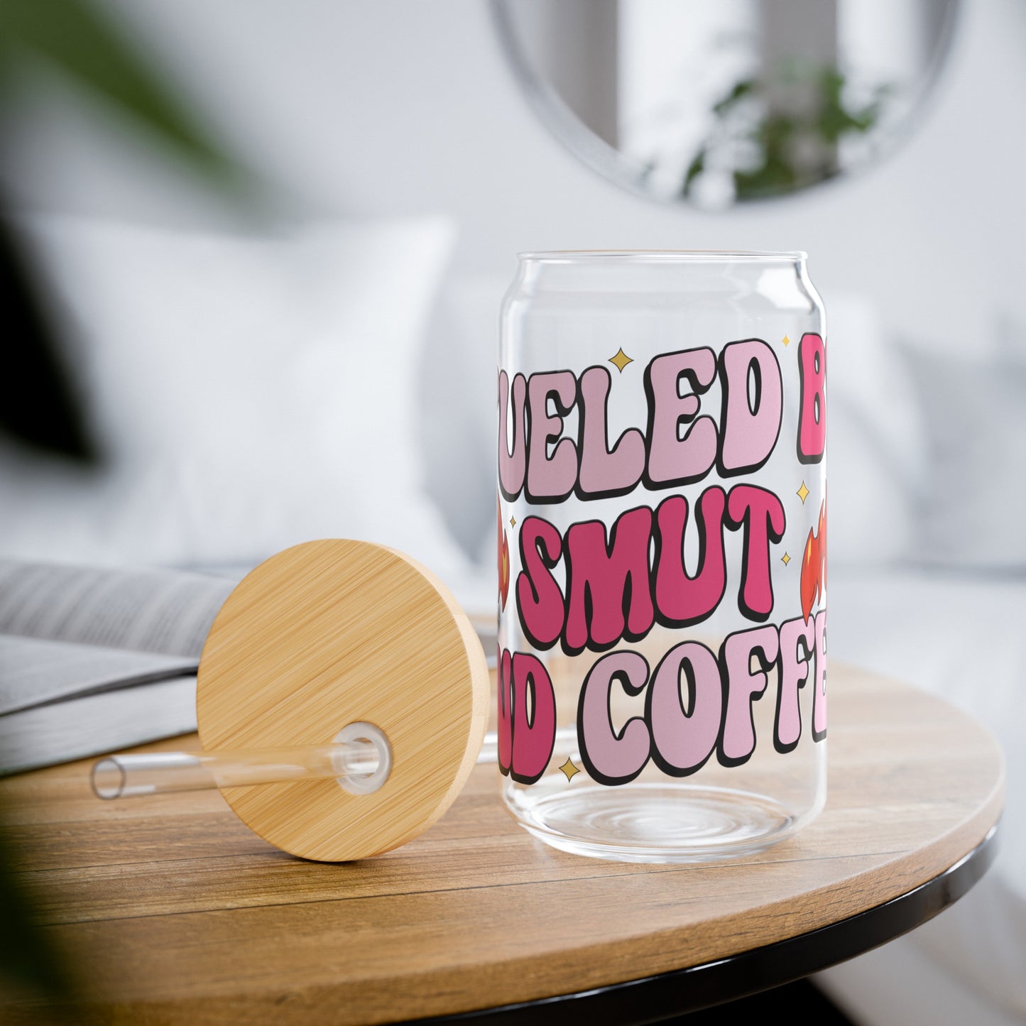 Fueled By Smut & Coffee Glass